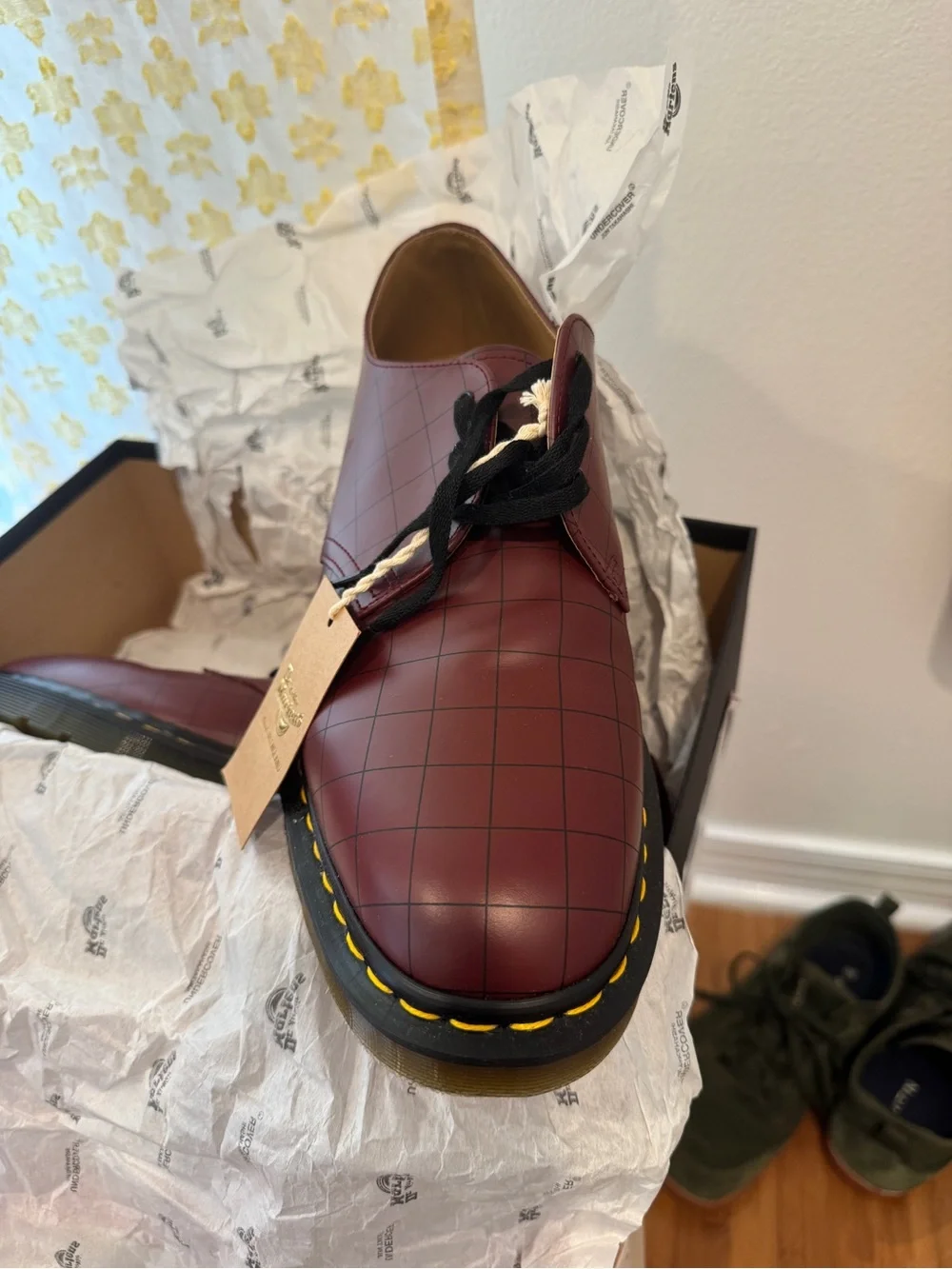 RARE Dr. Martens Men’s Burgundy Leather Oxford x UNDERCOVER